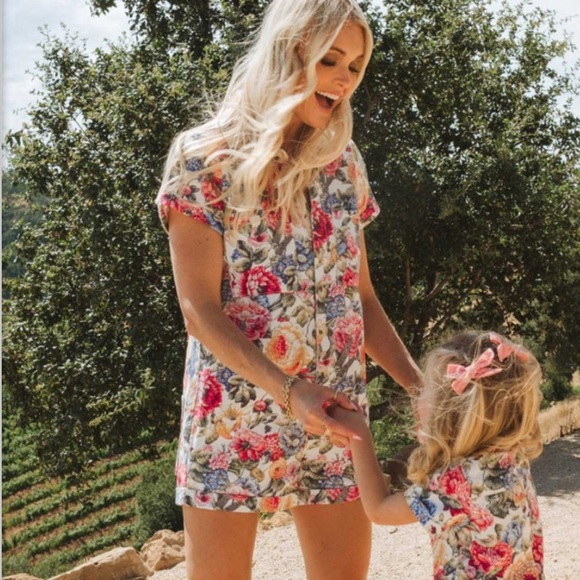 Show Me Your Mumu Range Cotton Romper Multi Floral Print Sz M Bohemian Feminine - Picture 16 of 16